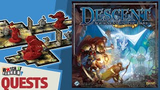 Descent Second Edition  How To Play  Quests And Questions [upl. by Nahtanoj585]