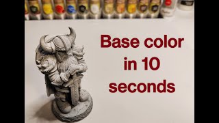 Miniature Base Color Made Easy and Fast with an Airbrush  Army Painter Air Primer [upl. by Eded]