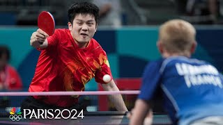 China roars past France with AUTHORITY to reach mens table tennis team final  Paris Olympics [upl. by Kwasi]