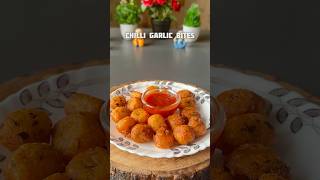 Trending recipe of Crispy Chilli Garlic Bites shorts recipe snacks potato samosa [upl. by Stoops]