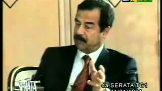 Bruno Vespa incredibile intervista a Saddam Hussein Iraq 1991 mai fidarsi dei media occidentali [upl. by Lally]