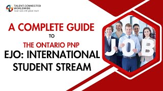 2024 OINP Employer Job Offer International Student Stream Process  How to Apply for OINP EJO [upl. by Aikaj900]