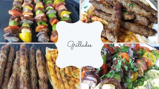 Brochettes de viandes et kebab  Grillades et accompagnement [upl. by Foah576]