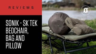 CARPologyTV  SONIK SKTEK Bedchair Bag amp Pillow Review [upl. by Slaby]