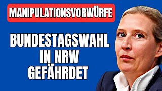 NRW AfDTeilnahme an Bundestagswahl gefährdet [upl. by Dnalyag]