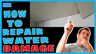 How to repair water damage Stain blocking water stains [upl. by Onaicram]