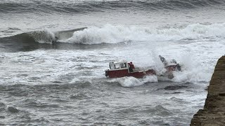 Fishing boat wreck off St Andrews Scotland [upl. by Pax]