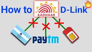 Aadhaar Delink  How to Dlink your Aadhar from  Paytm Bank Account amp Mobile Number [upl. by Freddie893]