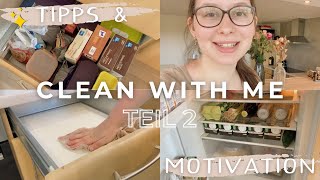 CLEAN WITH ME deutsch 2021 Küche aufräumen und ausmisten  Ordnung halten  Tipps amp Motivation 22 [upl. by Kit]