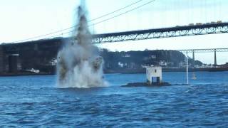 Queensferry Crossing  FRC  Beamer Rock blasting [upl. by Panthia]