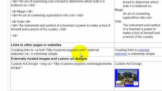 How to Style Text in a Craigslist Post With HTML Tags [upl. by Oirasan]