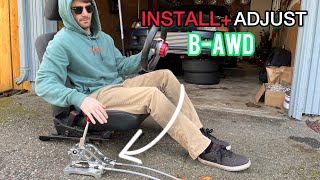 B series AWD shifter install HOW TO AWD part 5 [upl. by Killy616]