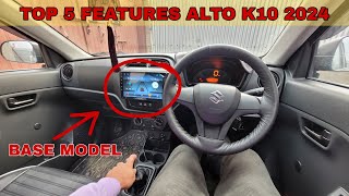 Alto K10 2024  Top 5 Features [upl. by Elyrehc]