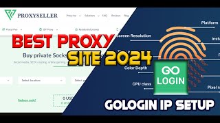 Best Proxy Site amp Use Proxy in gologin bestproxy proxyseller gologin [upl. by Yelhs]