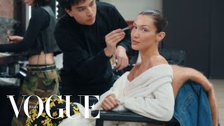 Bella Hadid una giornata con la modella sul set del nuovo numero di Vogue Italia [upl. by Sibyl]