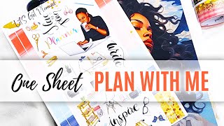 How To Decorate Your Planner Spread With One Sticker Sheet amp Washi [upl. by Helsell]