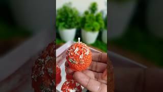 DIY DIWALI SPECIAL LADDU CANDLE diy diwalicelebration shorts shortsyoutube shortsfeed trending [upl. by Ahsinra33]