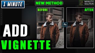 How to add vignette in photoshop 2024 [upl. by Mollee]