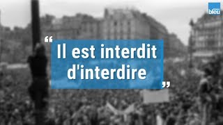 Mai 68 en quelques slogans emblématiques [upl. by Onibag82]