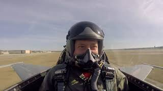 Unrestricted Climb Takeoff in F16 Fighter Jet [upl. by Nednerb]