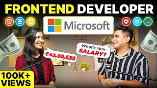 How She Hired as Frontend Developer in Microsoft  Step by Step to Crack Product Companies in 2025 [upl. by Relly]