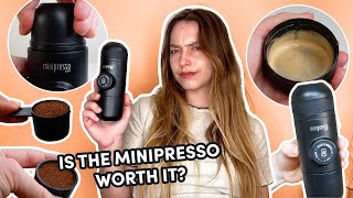 I Tried This Viral Mini Espresso Maker Wacaco Minipresso GR Review  Testing TikTok [upl. by Fitzpatrick137]