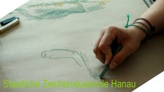 Aktzeichnen  Staatliche Zeichenakademie Hanau [upl. by Salvay]