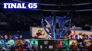 T1 vs DRX  Game 5  Grand Finals LoL Worlds 2022  DRX vs T1  G5 full game [upl. by Nahgeem]