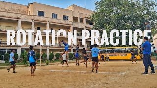 VOLLEYBALL🏐 ROTATION PRACTICE  ICFAI UNIVERSITY STUDENTS [upl. by Mrots]