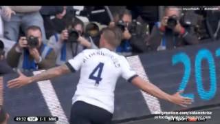 2 1 Toby Alderweireld Goal Tottenham Hotspur v Manchester C [upl. by Cerelia]