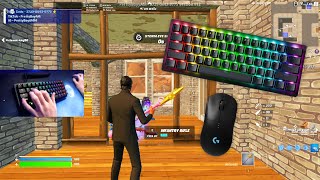 Razer Huntsman V3 Pro Mini Snap Tap ON Keyboard Review amp Gameplay Fortnite ZoneWars [upl. by Yvonner]