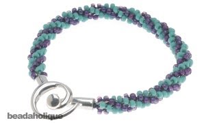 How to Braid Beaded Kumihimo and Make a Bracelet [upl. by Millman]