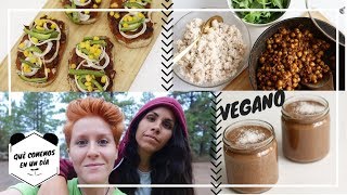 Qué COMEMOS en un día VEGANO  VLOG 6  Living Like A Panda [upl. by Ard]