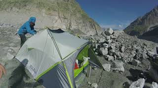 Salewa Litletrek II Tent on Mer de Glace chamonix [upl. by Anilorac]