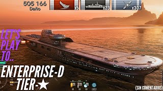 Invasión Borg portaavión EnterpriseD 505k de daño 5 kills y más worldofwarships amp startrek [upl. by Rawdin]