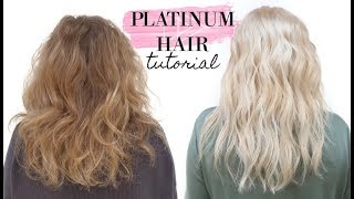 How to go PLATINUM BLONDE in one day [upl. by Vallo]