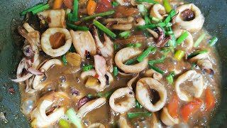 My Trending Pusit in Tomato Sauce Adobo [upl. by Arimas195]