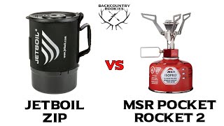 JetBoil Zip vs MSR Pocket Rocket 2 [upl. by Schott587]