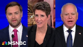 One was smooth the other won Rachel Maddow and MSNBC panel react to the vice presidential debate [upl. by Ettennahs]