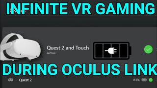 How To Charge the Oculus Quest 2 During Oculus Link READ PINNED COMMENT [upl. by Hummel]