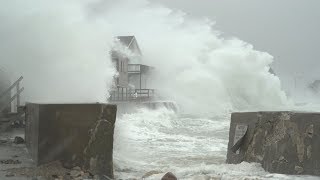 Extreme Storm Surge BLASTS Scituate MA at high tide  322018 [upl. by Natividad244]