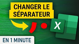 Changer le séparateur décimal sur Excel [upl. by Angelia]