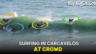 SURFING IN CARCAVELOS AT CROWD 18102024 [upl. by Joanne]