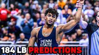 Predictions For 184 Lb NCAA Champion And All Americans [upl. by Olyhs413]