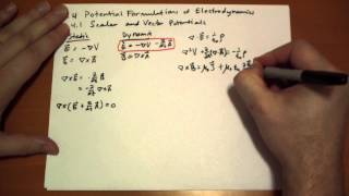 741 Scalar and Vector Potentials [upl. by Nomyar]