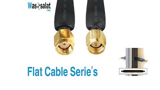 Flat Coaxial Cables for Tight Spaces  Custom Sizes 10cm  60cm amp Connectors [upl. by Nayb]