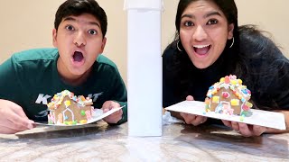 Twin Telepathy Gingerbread House Challenge [upl. by Iinden]