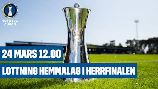 Lottning av hemmalag i herrarnas final av Svenska Cupen [upl. by Edge656]