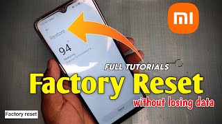 How To Factory Reset Mi Phone WITHOUT losing data  How To Reset phone Without losing data redmi [upl. by Robena146]