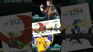 pokemon go Leader Arlo battle Pokemongo shorts viralshorts [upl. by Jair]